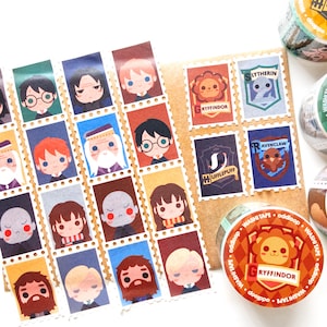 Cinta washi con sellos de magos mágicos de 25 mm x 5 m