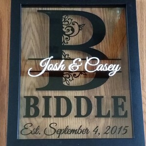 Personalized Floating Frame, Wedding Gift, Anniversary Gift, Rustic ...