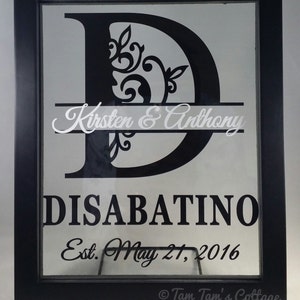 Personalized Floating Frame, Wedding Gift, Anniversary Gift, Rustic ...