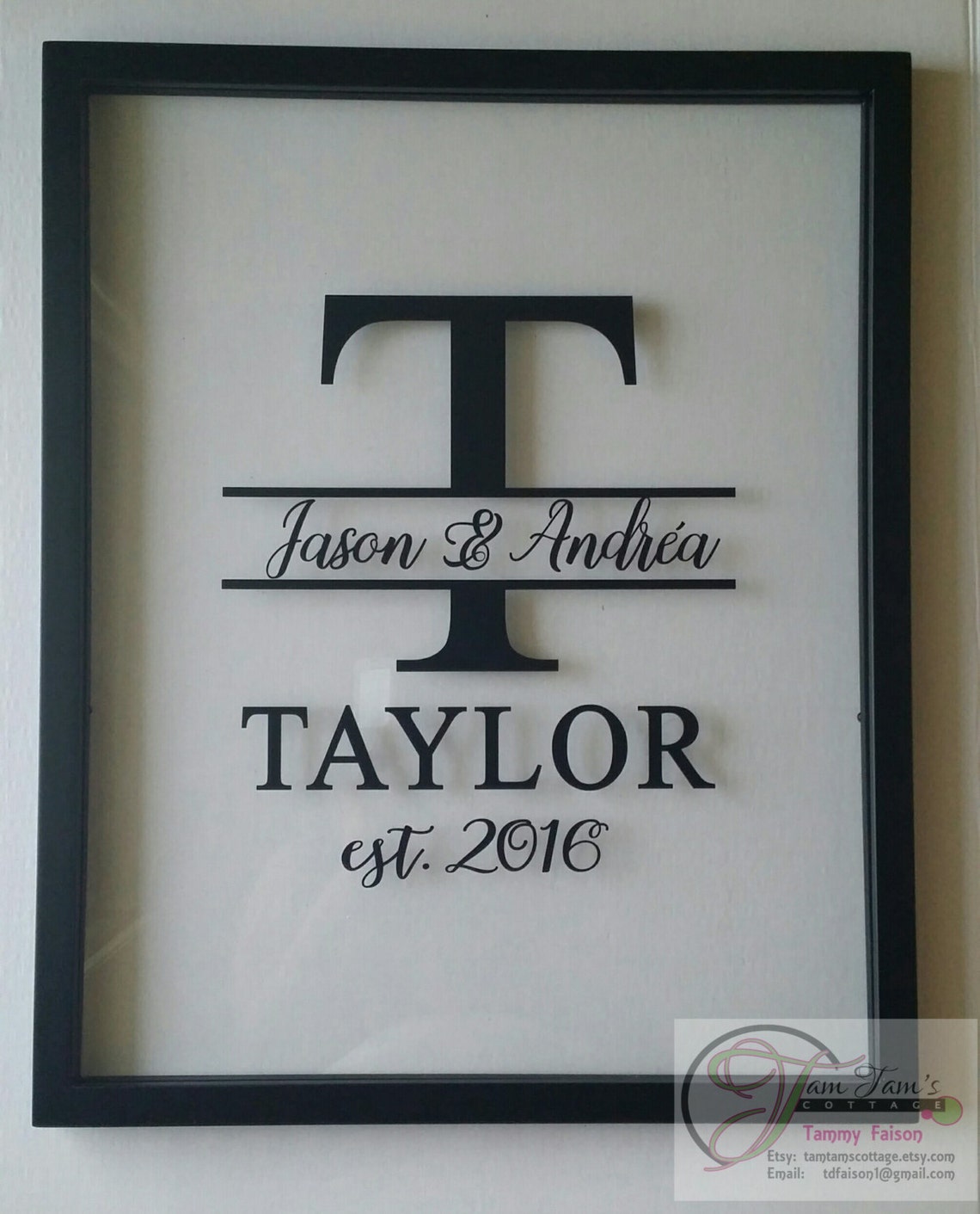 Classy Personalized Floating Frame Rustic Wedding Gifts - Etsy