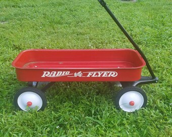 Rare Vintage Radio Flyer Red Wagon Full Sized Johnson & Johnson Edition