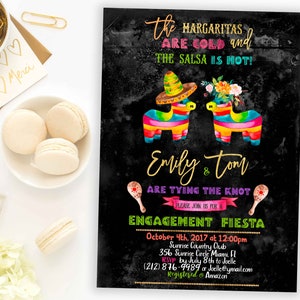 Couples Shower Fiesta Invitation Engagement Fiesta Instant Download Fiesta piñata Mexican invite Wedding Shower  Rehearsal Dinner idb255