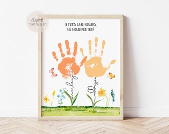 Handprint flower mothers day, Childs handprint template, Mothers day hand print crafts, Mom handprint craft, Handprint crafts for infants