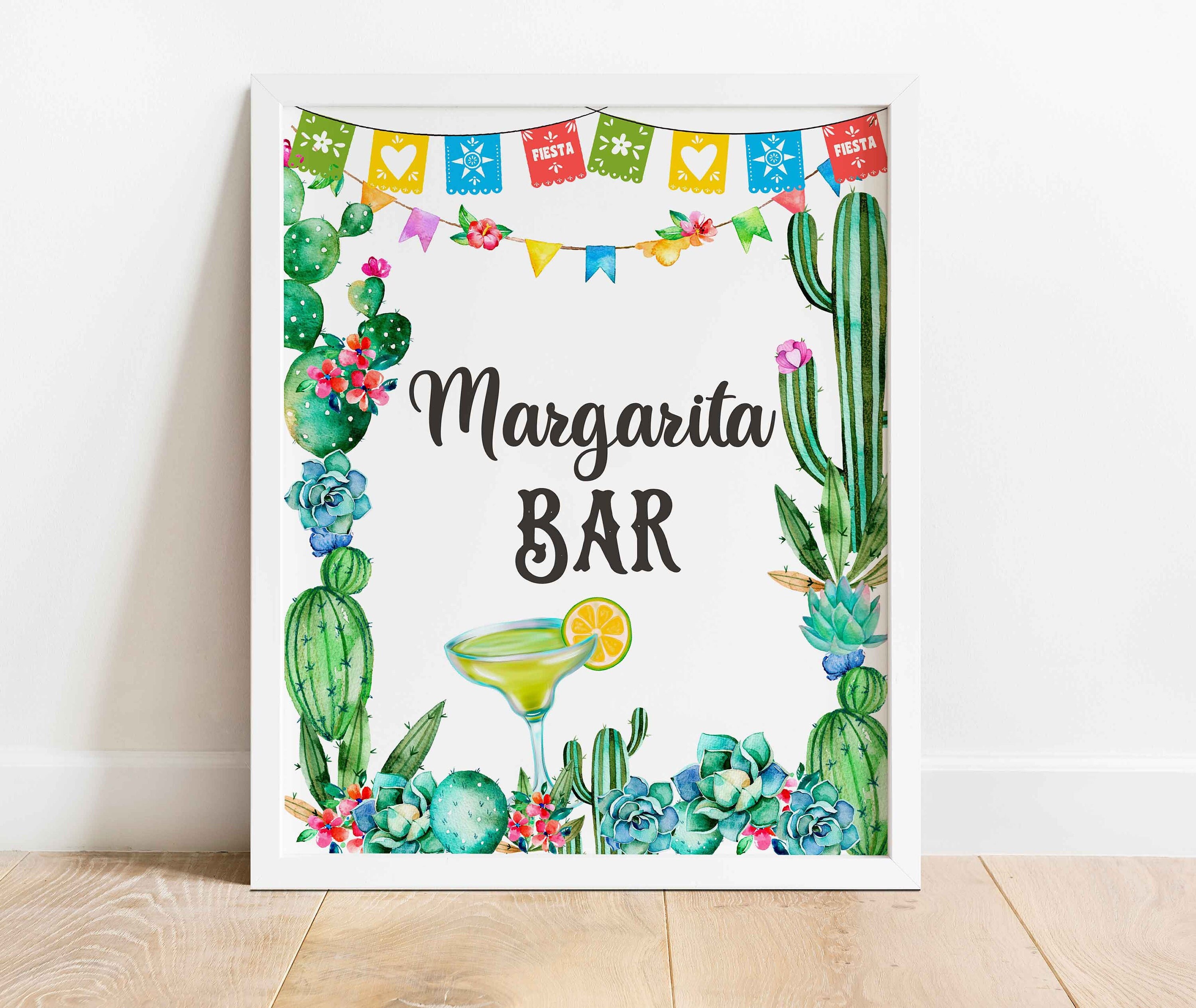 Printable Margarita Bar Sign Fiesta Margarita Bar Signage - Etsy