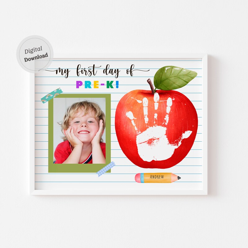 First Day of Pre K - Etsy
