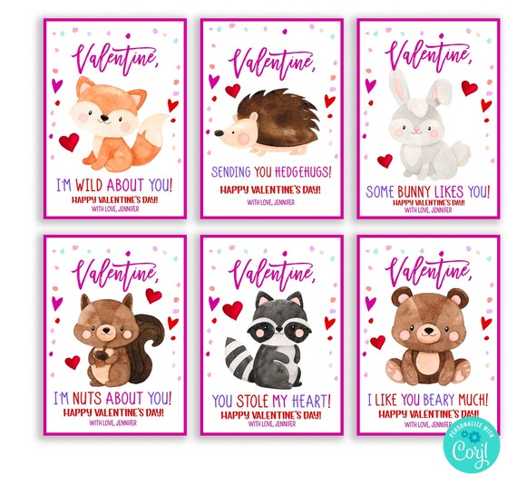 Valentines Day Cards for Friends Pack Printable Valentines