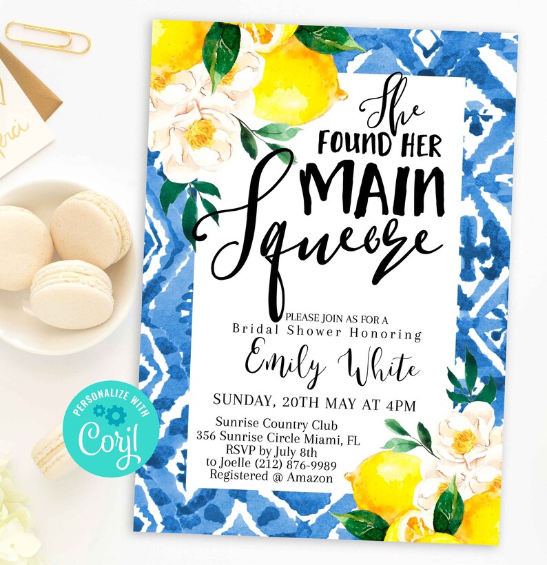 she found her main squeeze bridal shower