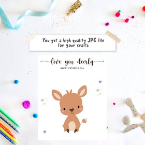 Love You Deerly, Handprint and Footprint for Daddy for Fathers Day ...