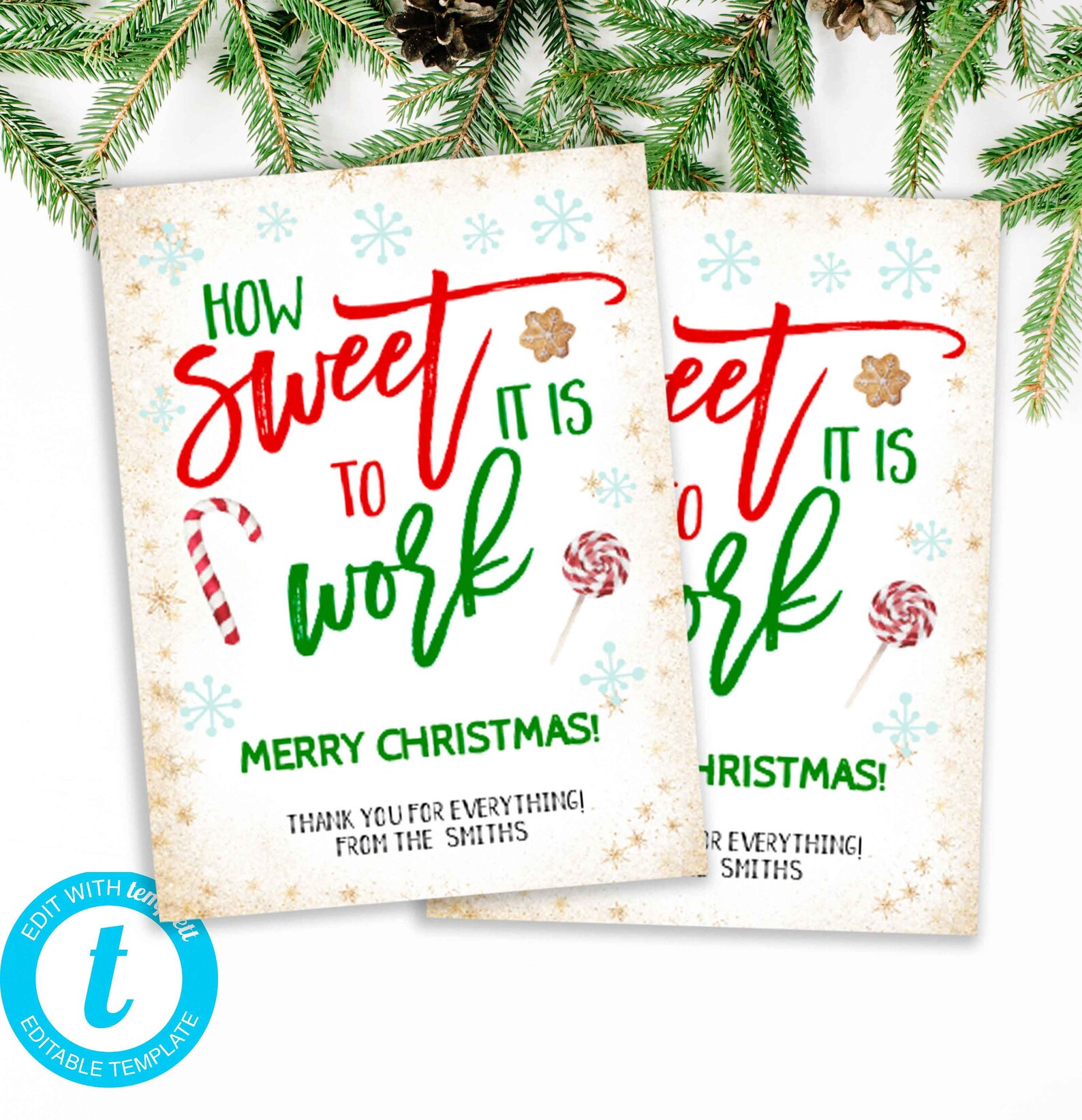 Editable How Sweet It is to Work With You Printable Template Etsy Editable How Sweet It is to Work With You Printable Template Etsy