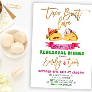 Taco Bout Love Fiesta Rehearsal Dinner Invitation (Digital Download)