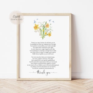 Ideas de regalos para maestros de preescolar, Mensajes de agradecimiento de los padres para maestros, Gracias por enseñar, Carta de agradecimiento para maestros, Poema de agradecimiento