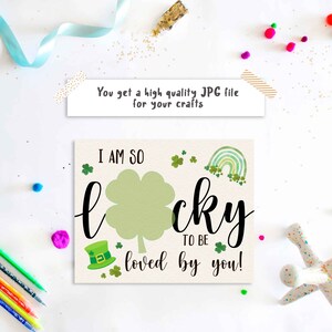St. Patrick's Day Handprint for Mom Grandma Printable Clover Shamrock ...