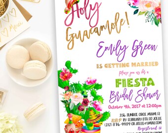 Holy Guacamole Bridal Shower Fiesta invite Instant Download Fiesta Invitation Fiesta Mexican invite Wedding Shower party Final fiesta idb253