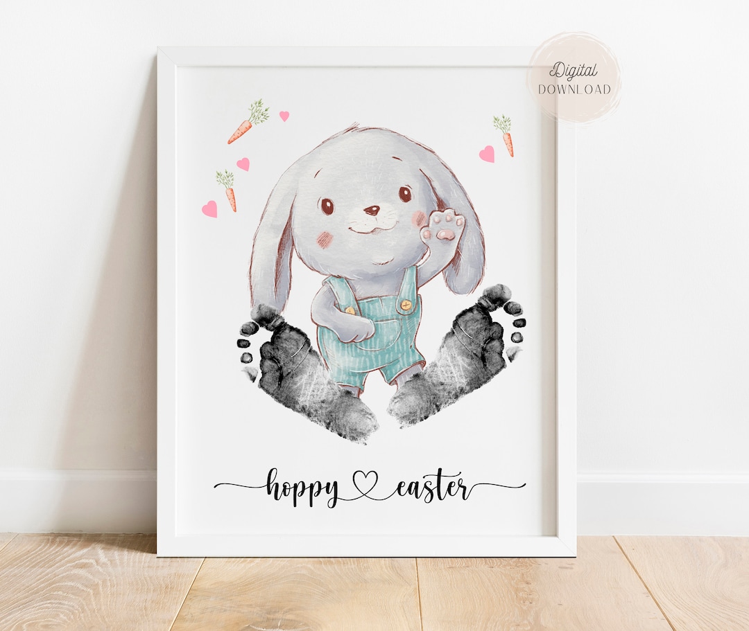 Easter Bunny Paw Prints, Bunny Rabbit Footprint, Hoppy Easter, Bunny