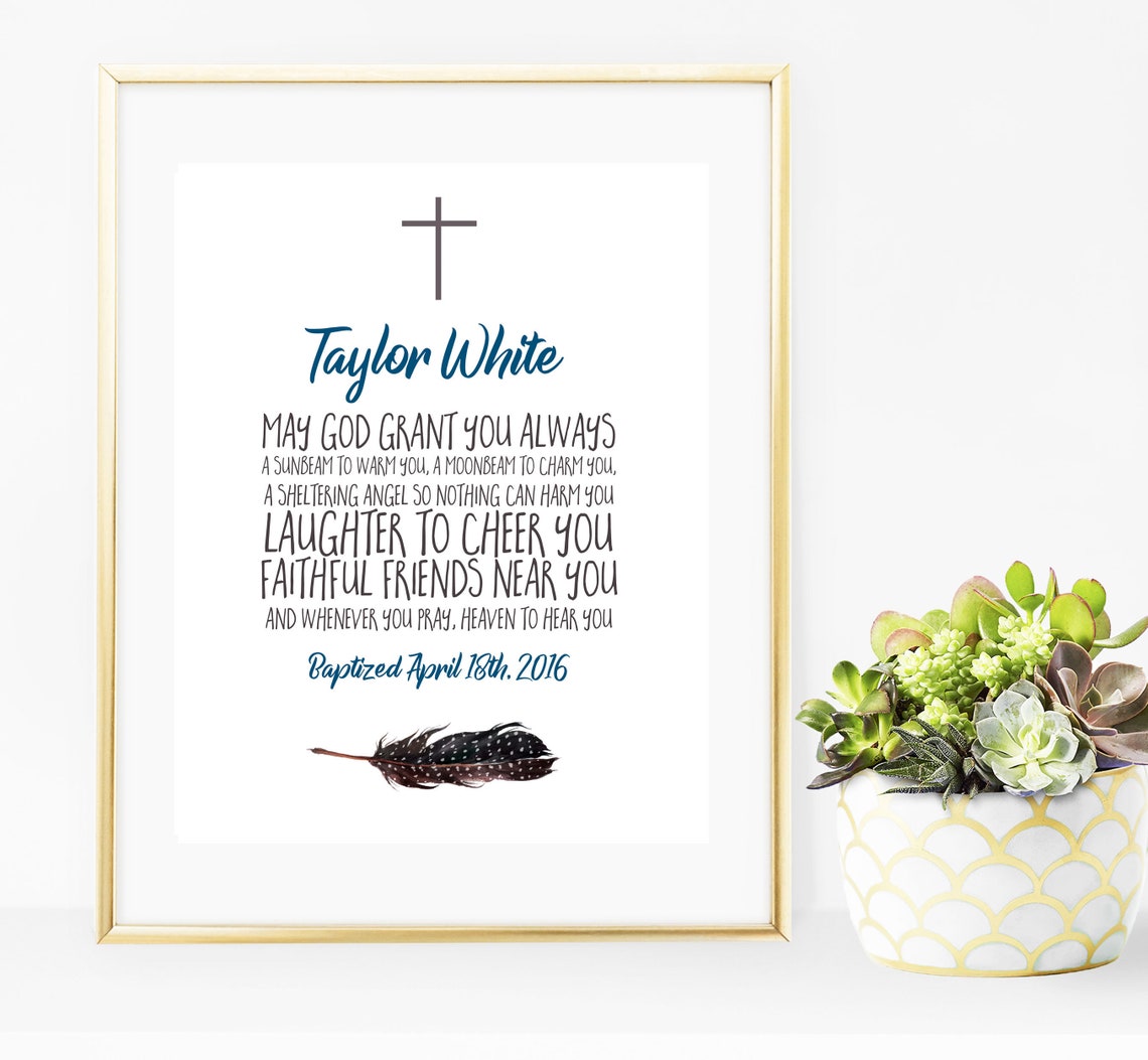 Graduation Gift Blessing Baptism Nephew Gift First Communion Etsy