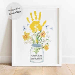 Huella de la mano tarjeta del día de la madre Día de la madre artesanía imprimible abuela mamá mamá nana gigi Poema Huella Arte Guardería Actividades Regalo Artesanía DIY