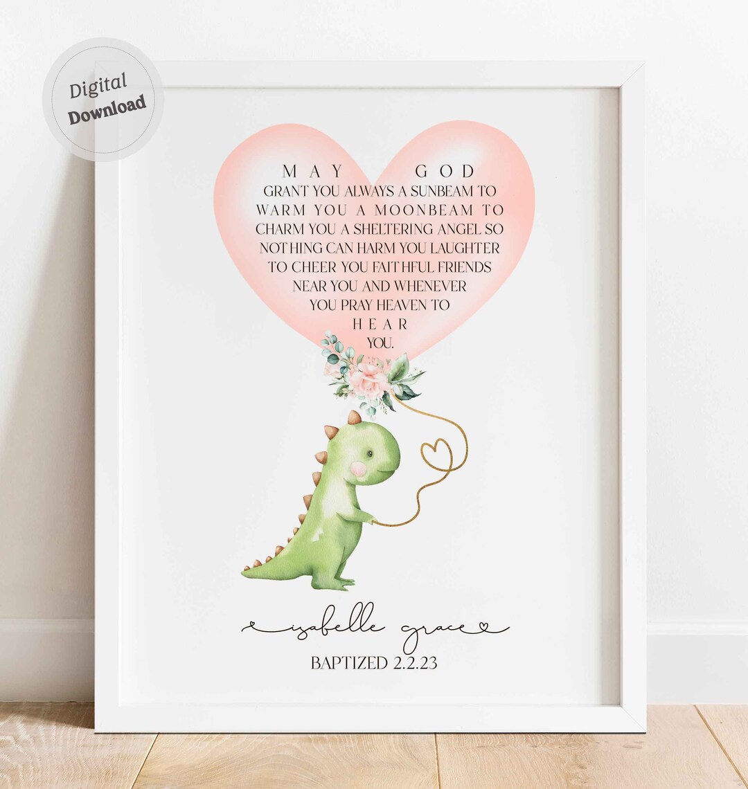 Baptism Gift Girl Baptism Sign Decoration Personalized Christening