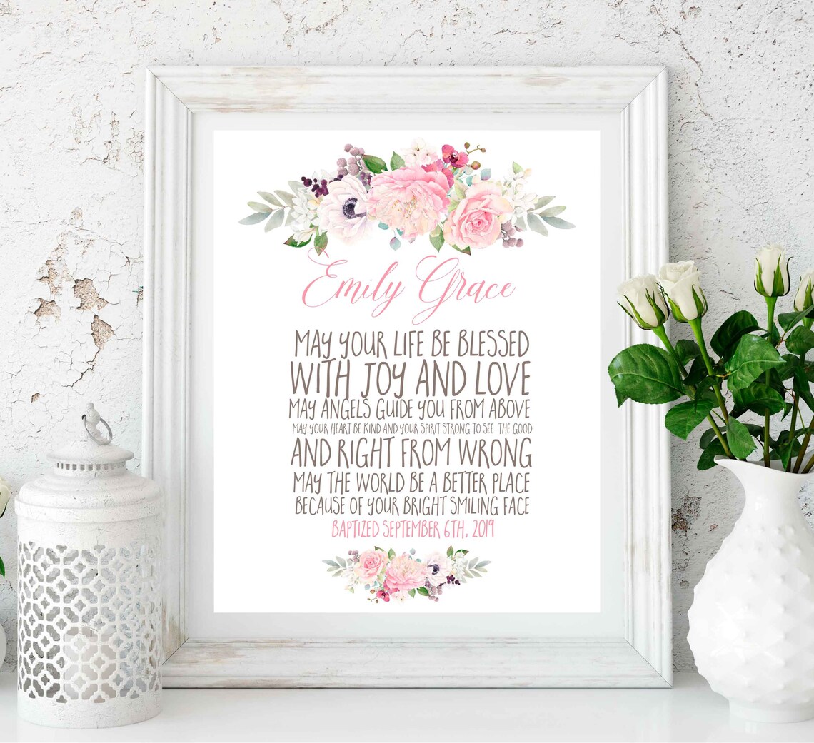 Baptism gift girl from grandparents Christening Girl Gift from Etsy