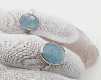 Aquamarine ring 925 silver,oval Aquamarine ring,aqua jewellery, gemstone rings,crystal rings,and silver rings,genuine Aquamarine silve ring