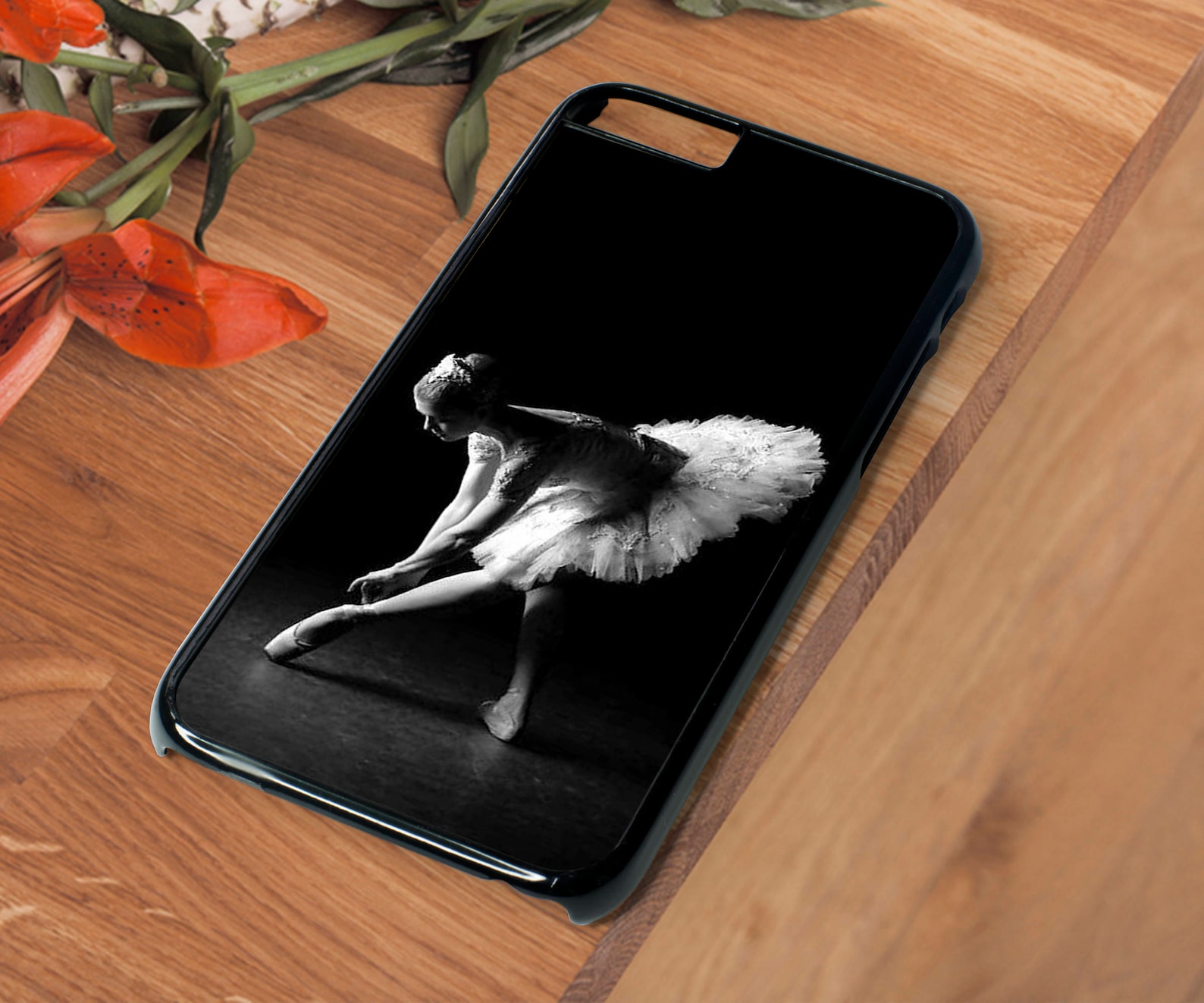 ballerina ballet shoes dress 2 hard phone case cover for iphone