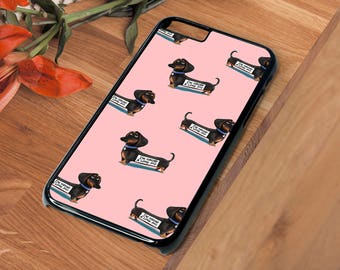 Dachshund Sausage Dog Pink Beautiful Hard Phone Case Iphone 4 4S 5 5S SE 5C 6 6S 7 Plus