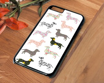 Dachshund Sausage Dog Beautiful Hard Phone Case Iphone 4 4S 5 5S SE 5C 6 6S 7 8 X