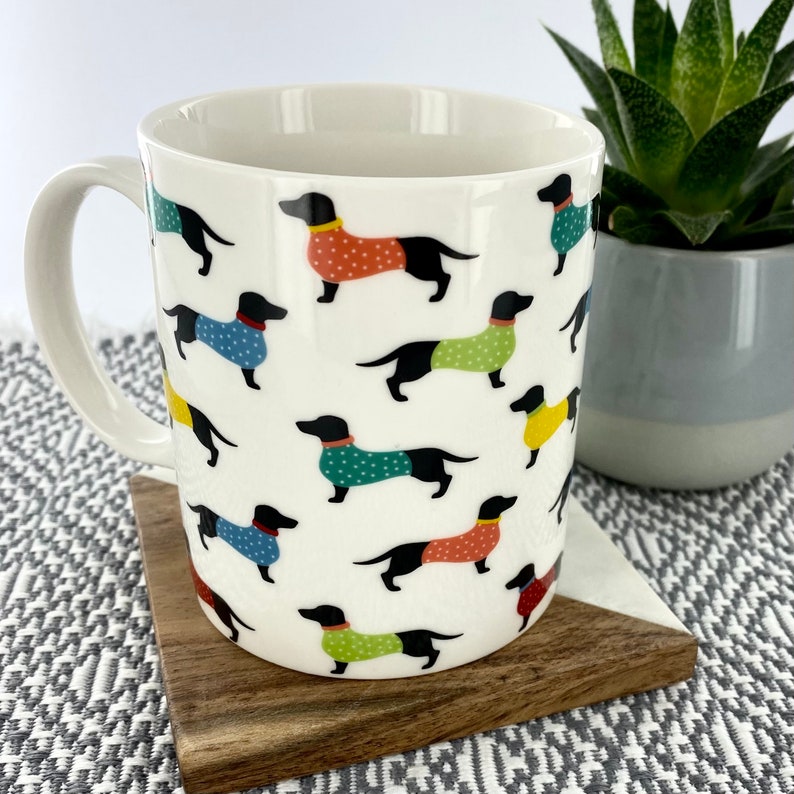 Beautiful Dachshund Sausage Dog Bone China Coffee Tea Mug Etsy