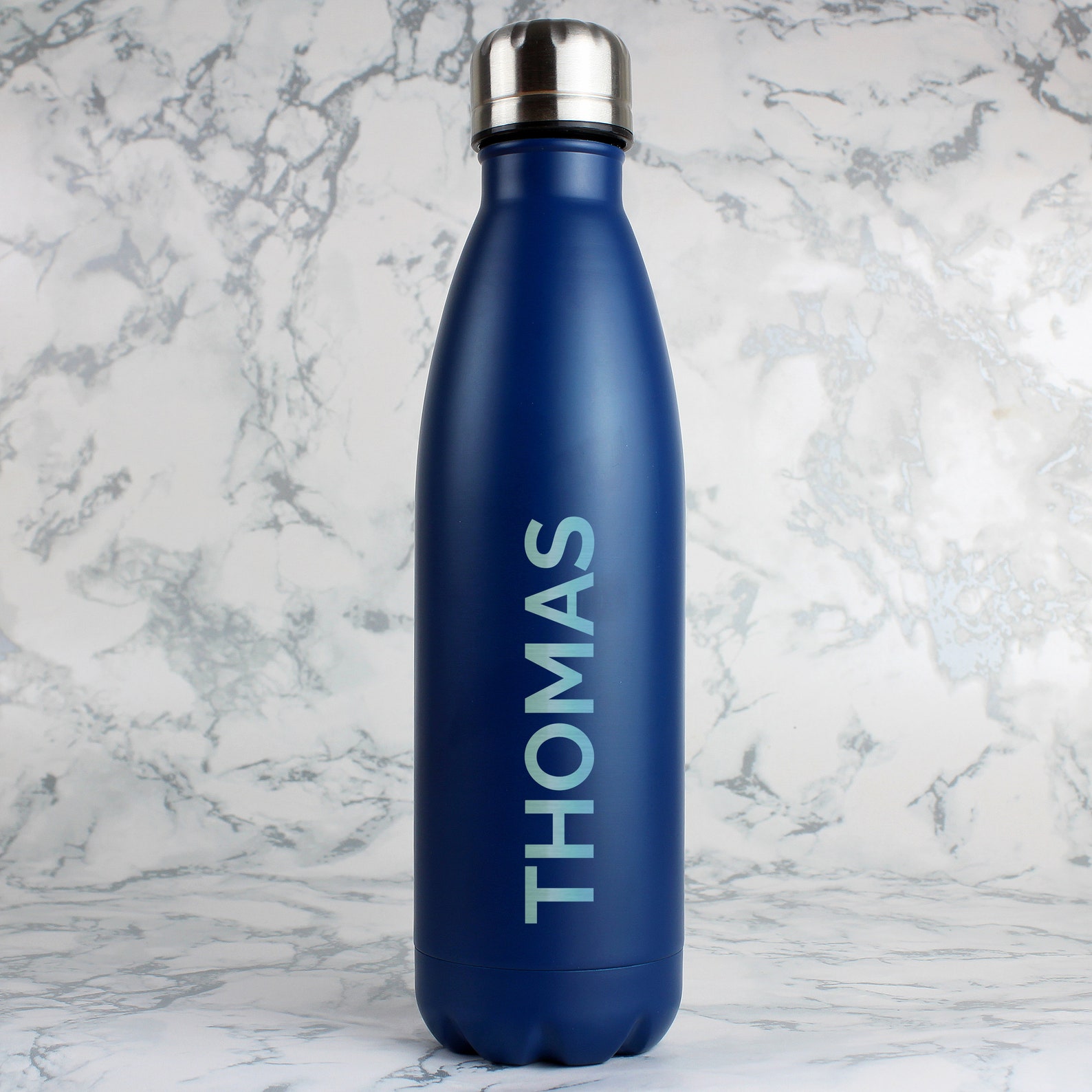 Personalised Name Water Bottle Container Metal Insulated Etsy