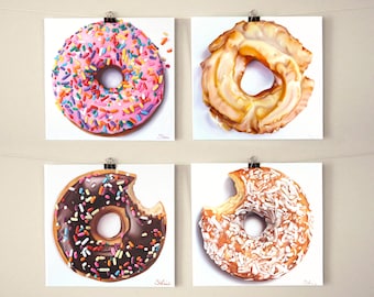 Donut Blank Greeting Card Variety Pack - Set of 4