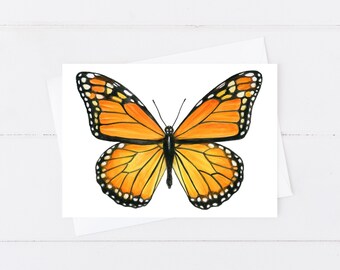 Monarch Butterfly II Blank Greeting Card