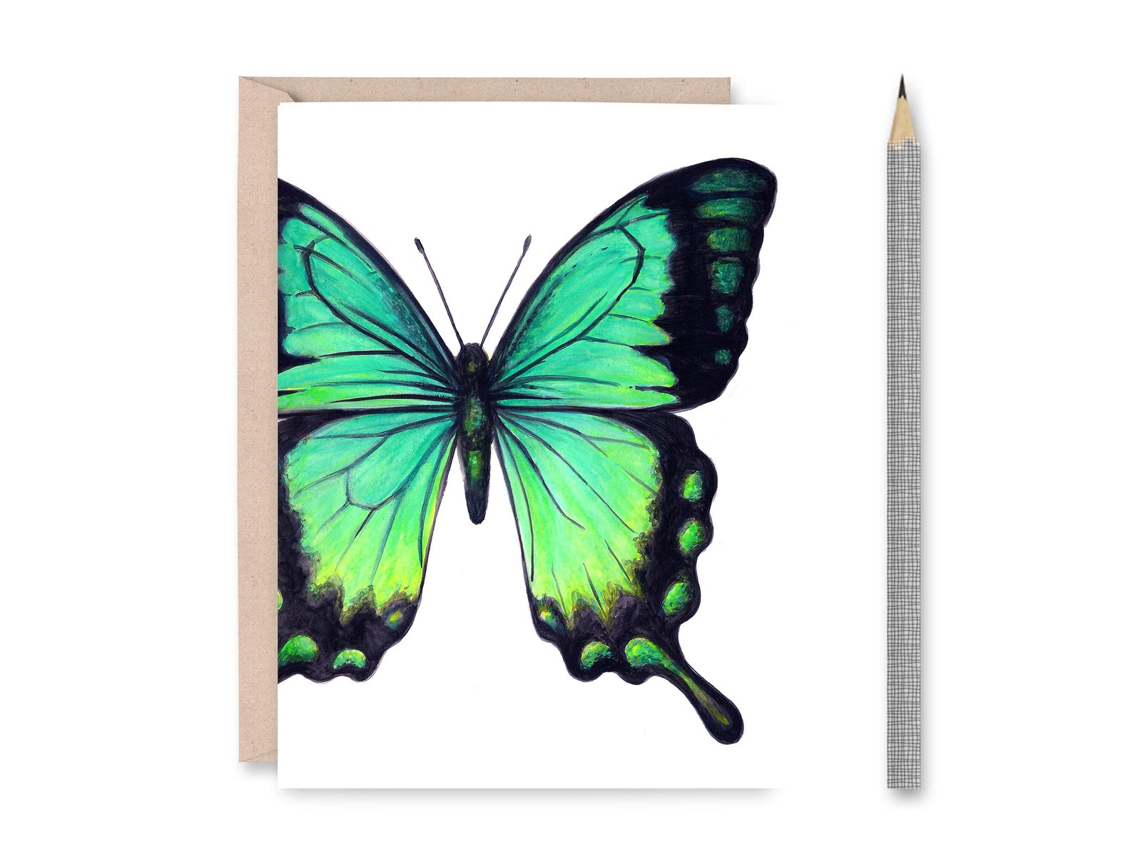 Assorted Butterfly Blank Greeting Cards - Etsy