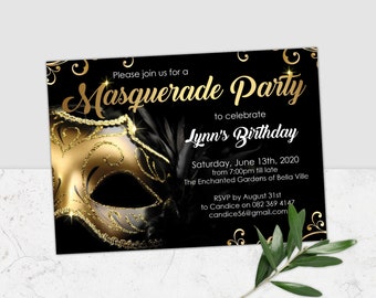 Masquerade Party Decorations Etsy