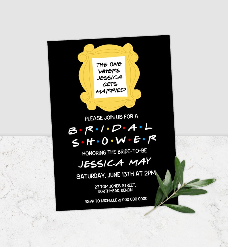 Friends Invitation Friends Party Invitations Friends Bridal | Etsy