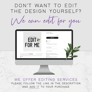 May include: A computer screen displaying a listing for an Etsy shop that offers editing services for designs. The listing is titled "Additional Edit For Me" and has a 5-star rating with 279 reviews. The listing description explains that the service is an add-on to an existing listing and provides instructions on how to purchase the service.