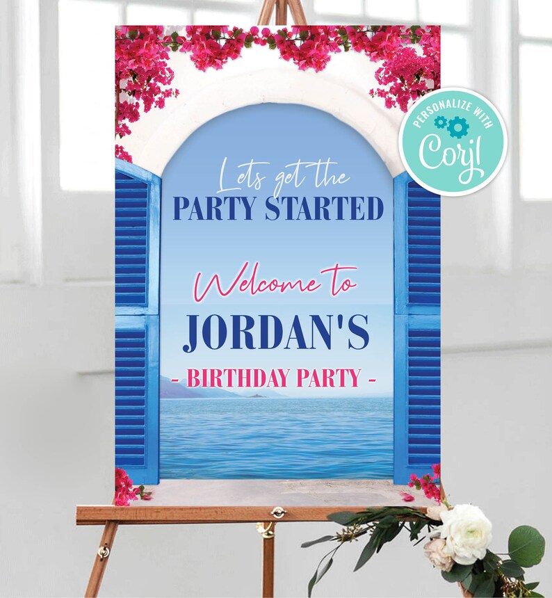 Mediterranean / Mamma Mia Inspired Party Package Etsy