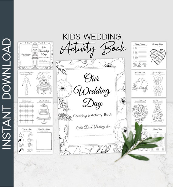 Download Instant Download Wedding Coloring Book For Kids Editable Activity Book Coloring Book Children S Activity Book Wedding Activity Book For Kids Templates Invitations Announcements Gkjwonosari Com