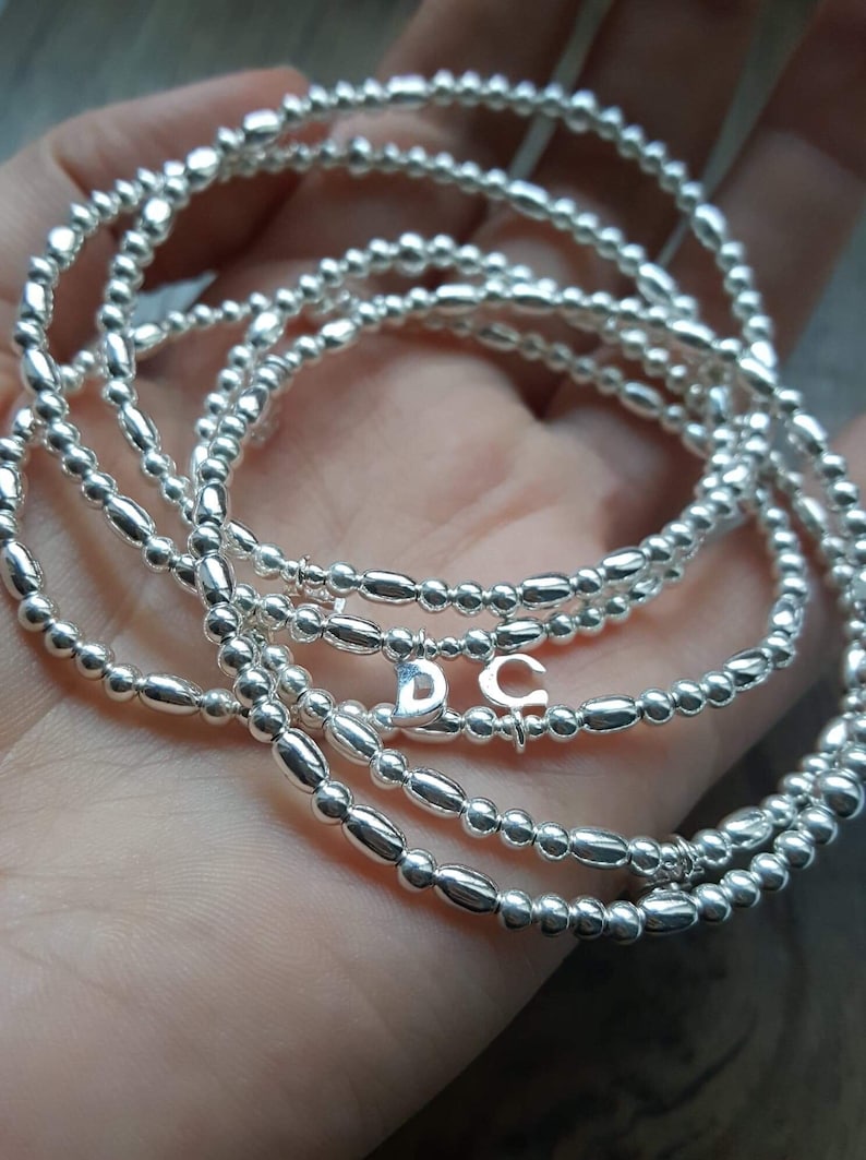 Sterling Silver/ Bridesmaid Bracelets/ Personalised Bridesmaid Etsy