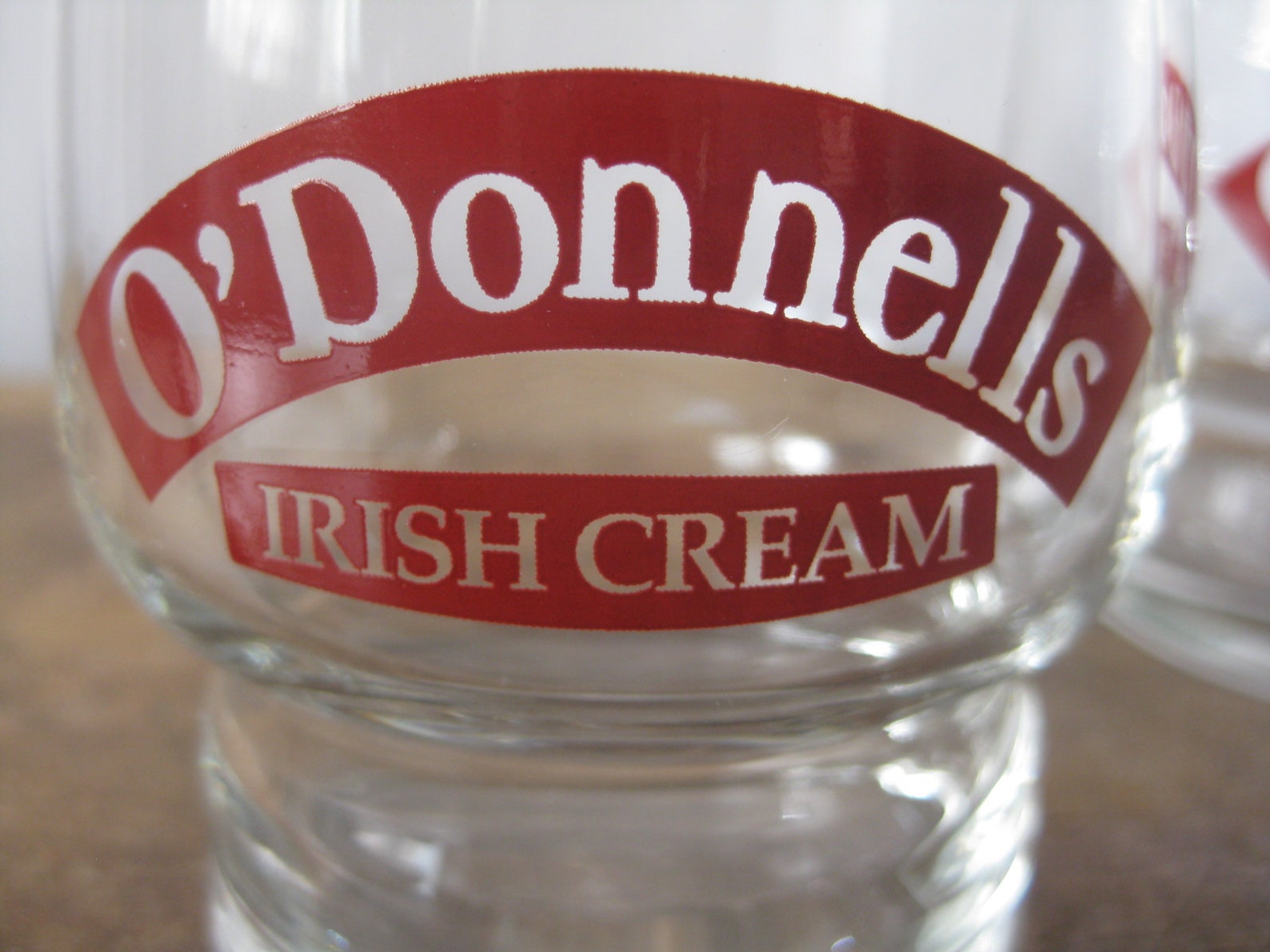 O'donnell's Irish Creme Bar Glasses set of 2 / Etsy