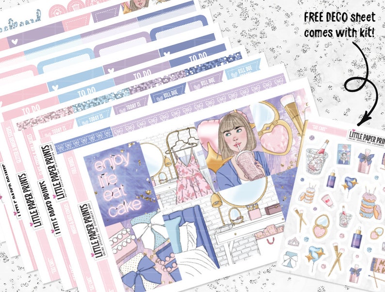 Glossy Stickers Eat Cake ULTIMATE FULL KIT
