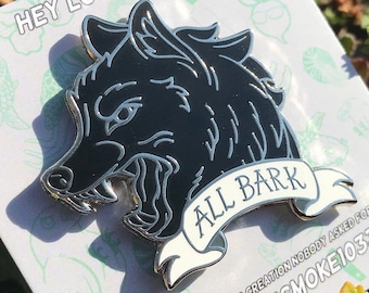 Pin de esmalte de corteza