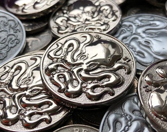 Silver Octopus Coin