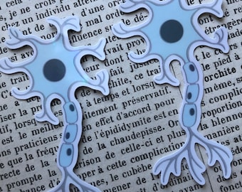 Pegatinas holográficas de "Mis dos últimas neuronas" (par normal)