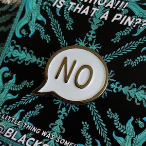 NO Soft Enamel Pin image 1