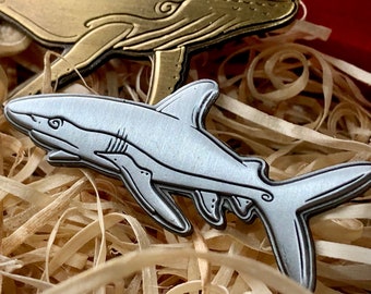 Shark Enamel Pin