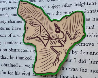 Sticker Archaeopteryx mat zacht aanvoelende afwerking