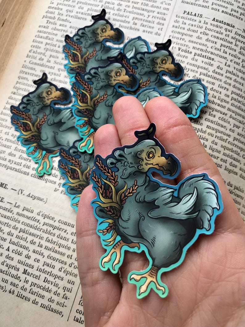 Dodo Sticker Dodo Sticker, Paleotonology, Paleoart, Extinct Animals Soft Matte ...