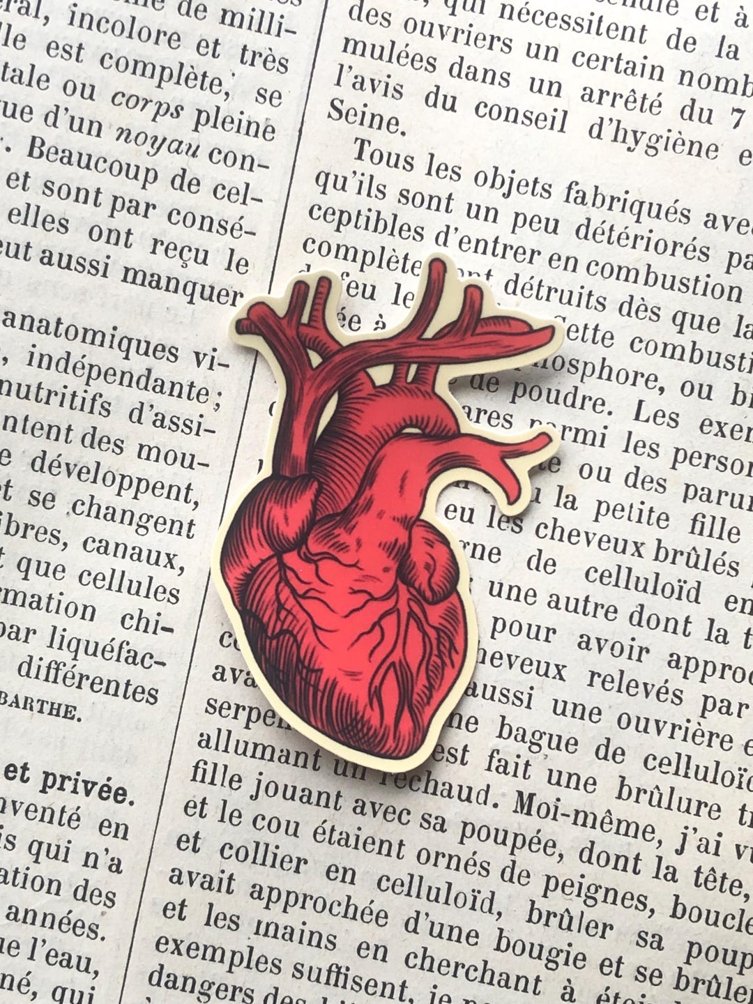 Red Heart Matte Mini Sticker (pack of 2) - Etsy