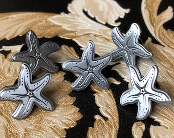 Silver Starfish Pin (B GRADES)