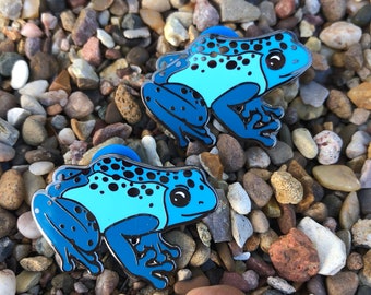 Blue Poison Dart Frog Enamel Pin