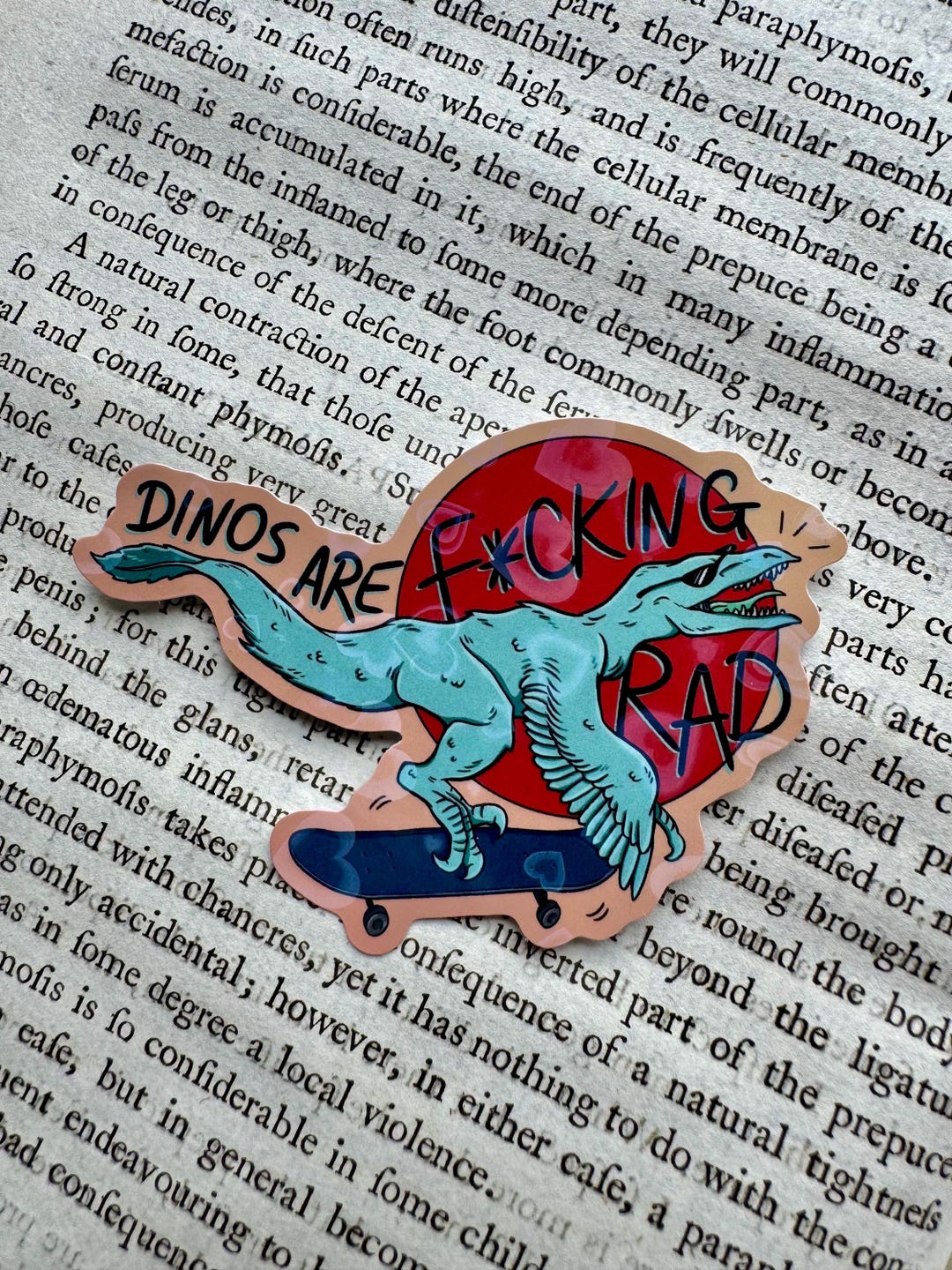 Rad Rax Dinosaur Sticker Dinosaurs Are Rad Sticker, Dinos R Rad, Dinosaurs for Adults - Etsy